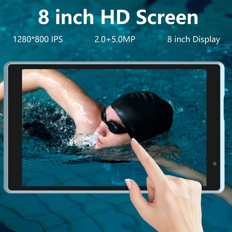 Tablet Android, 8 Inch Tablet 2GB+32GB Tablet, 1280X800 IPS Touch Screen, Tablet Computer Blue - Puck's