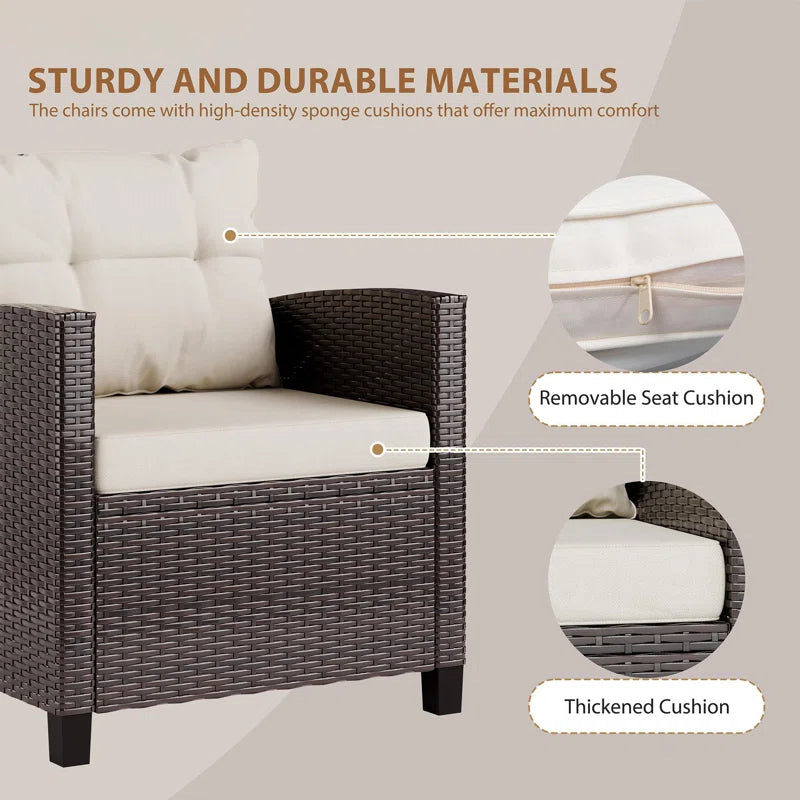 Arlayne 2 - Person Outdoor Seating Group with Cushions - Puck's