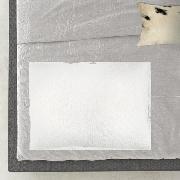 White Checkered King Quilt-1