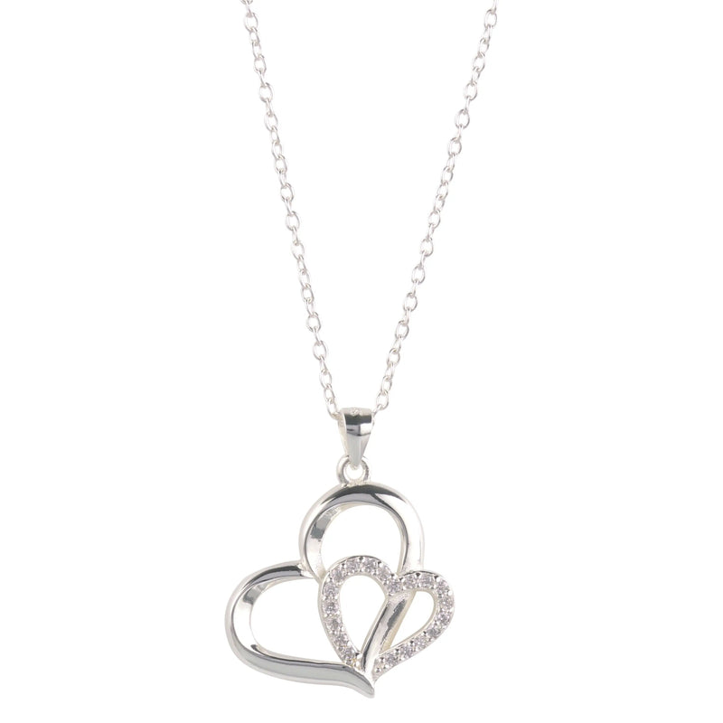 Eternity Necklace Love Heart Pave Necklace - Puck's