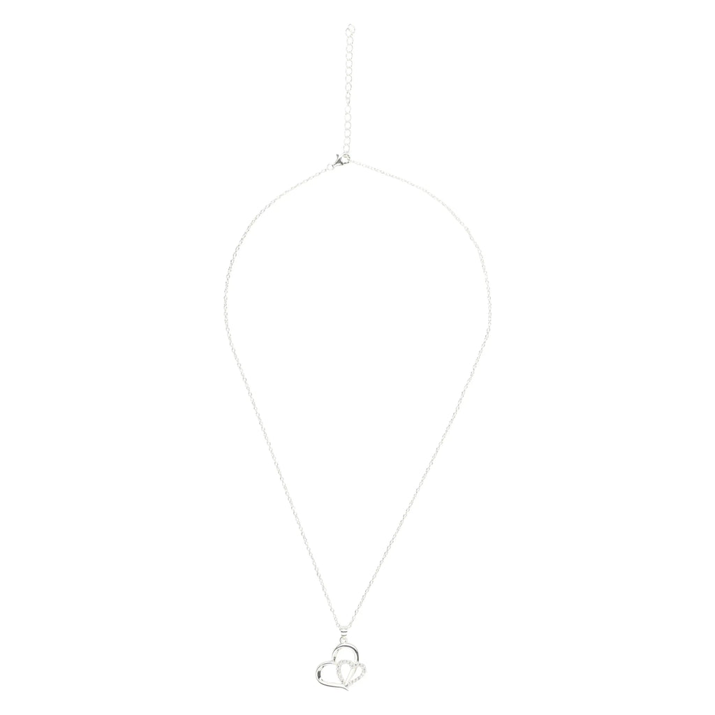 Eternity Necklace Love Heart Pave Necklace - Puck's