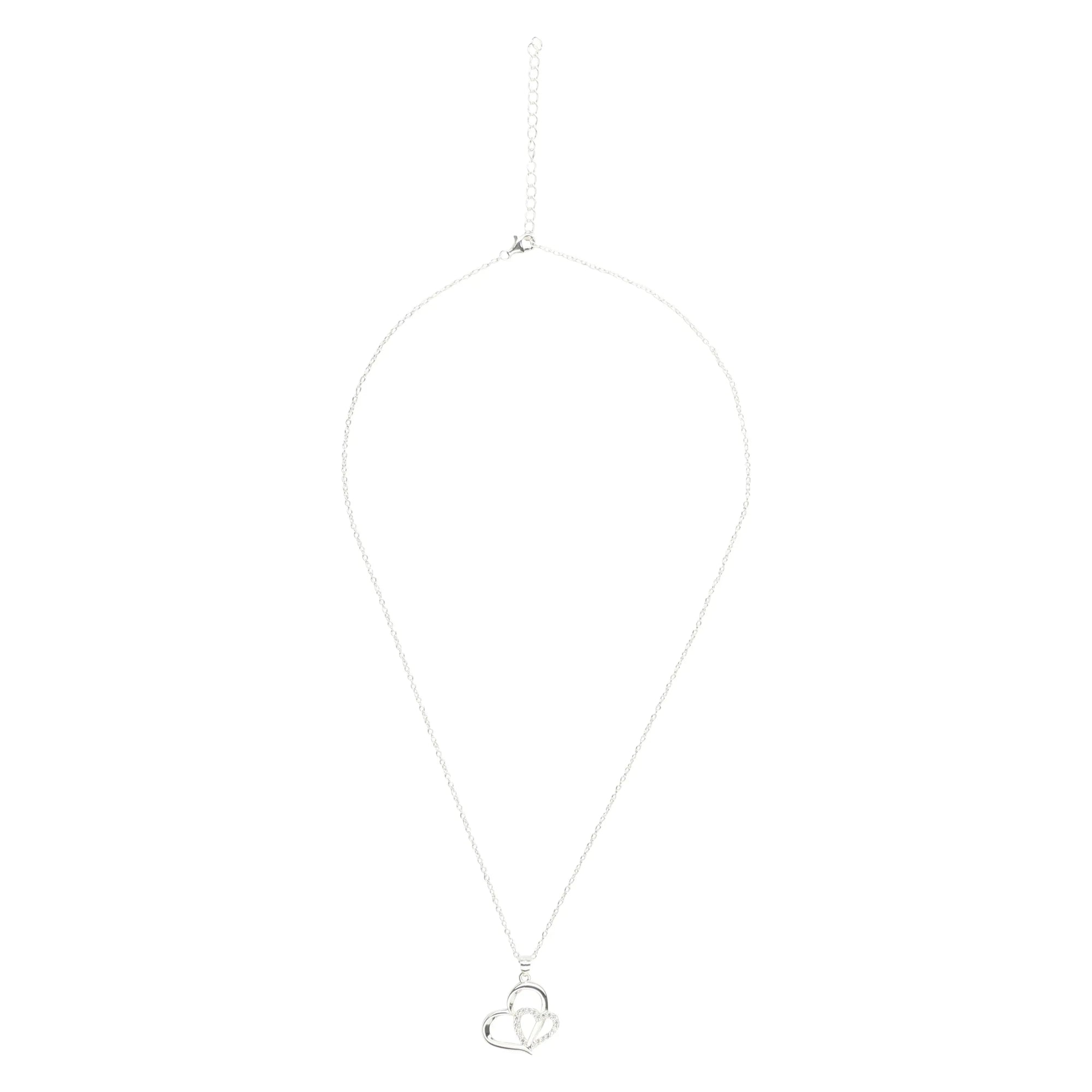 Eternity Necklace Love Heart Pave Necklace - Puck's