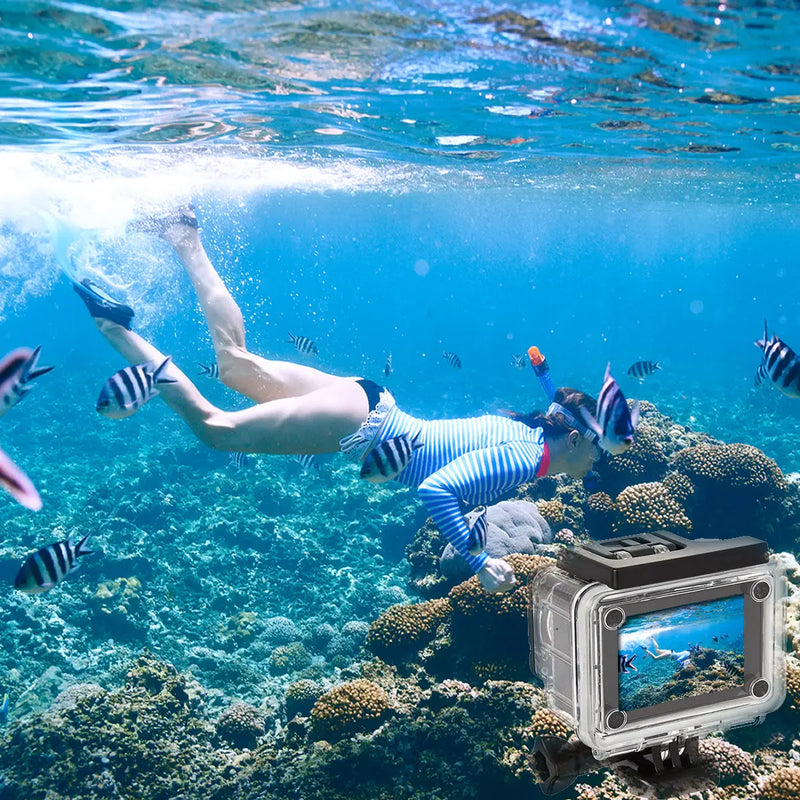 4K  Waterproof All Digital UHD WiFi Camera + RF Remote And Accessories - Puck's