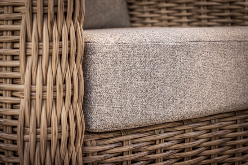 Bellamy 2-Pack Outdoor Wicker Club Lounge Chairs Grijze Kussens met Patiohoes - Puck's