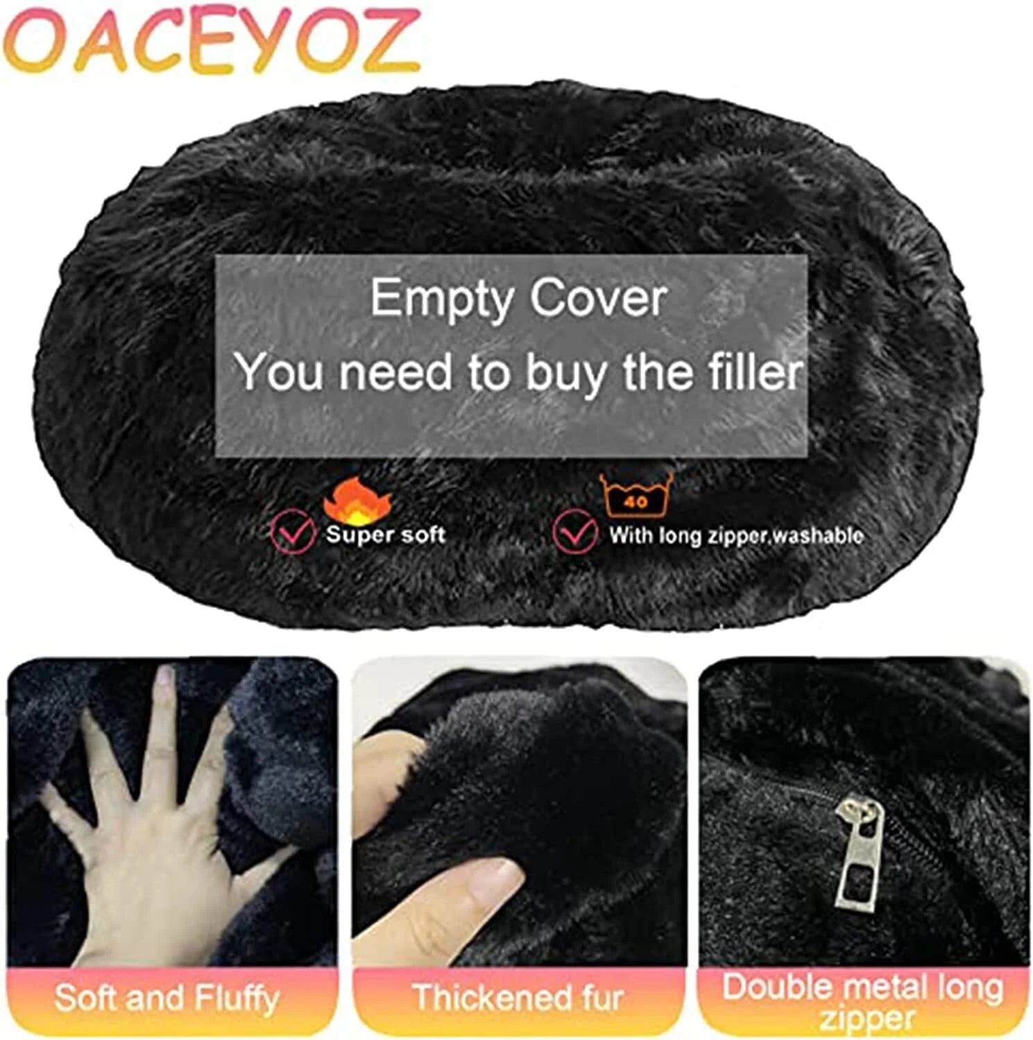Large Sofa Sack, Ultra Soft Bean Bag Chair Cover for Living Room Lazy Lounger Chair (Stuffing Not Included), Dark Grey, 5 X 2.5 Ft - Puck's