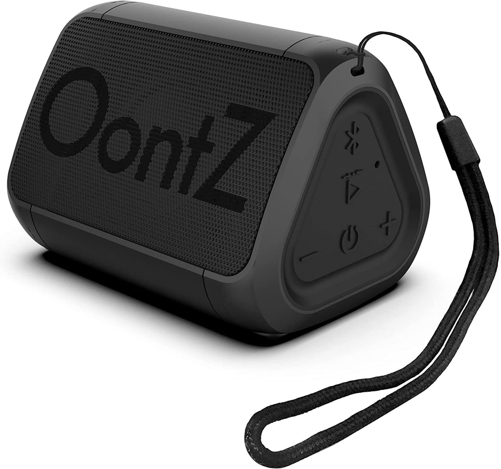 Oontz Solo Bluetooth Portable Speaker, 5 Watts Mini Speaker, up to 100 Unobstructed Feet Wireless Range, 10Hrs Playtime, IPX5 Waterproof Bluetooth Speaker (Black) - Puck's