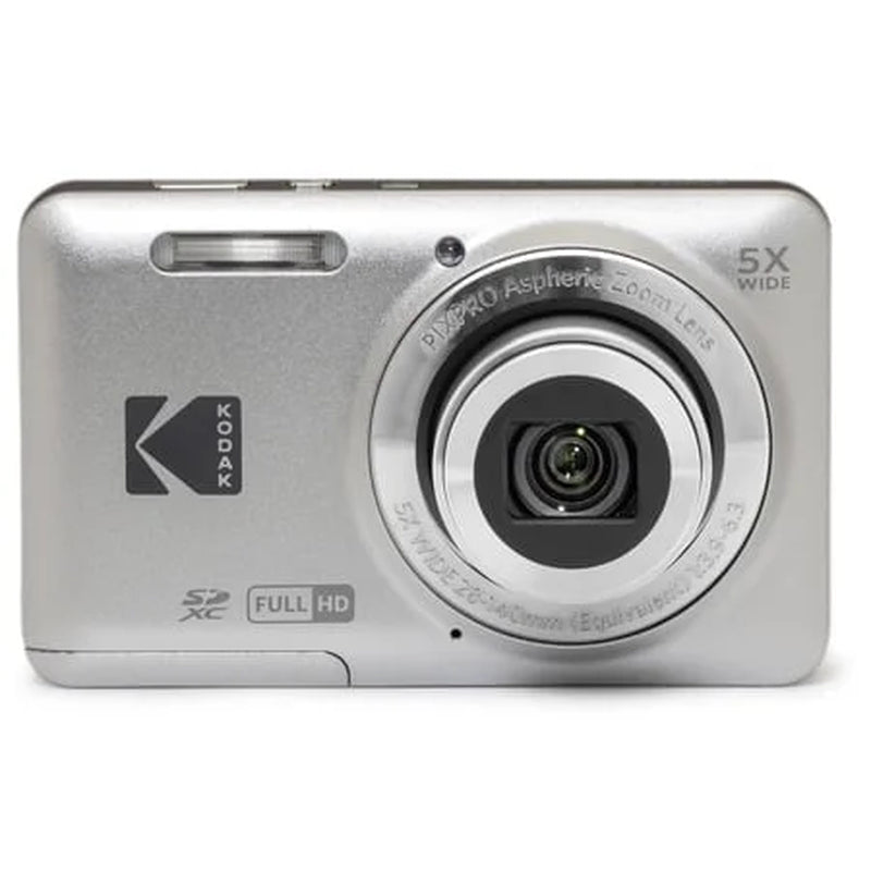 PIXPRO FZ55 Friendly Zoom Digital Camera, Silver - Puck's