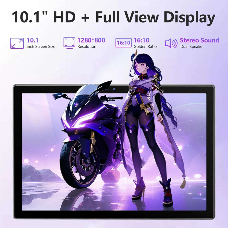 Android 14.0 Tablet 10.1 Inch, Wifi 6 Widevine L1 Tablet,8G RAM 64GB ROM, Octa-Core Processor, 13MP Camera, 2024 Latest - Puck's
