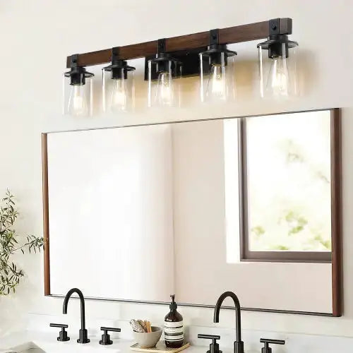 5 Lamps Farmhouse Dresser Lamps Rustic Bathroom Lamps Bathroom Wall Lamps - No Bulbs Unavailable Platforms- Temu - Puck's