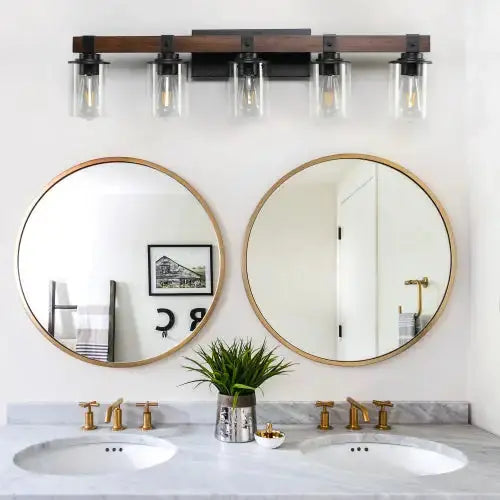 5 Lamps Farmhouse Dresser Lamps Rustic Bathroom Lamps Bathroom Wall Lamps - No Bulbs Unavailable Platforms- Temu - Puck's