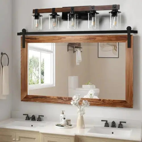 5 Lamps Farmhouse Dresser Lamps Rustic Bathroom Lamps Bathroom Wall Lamps - No Bulbs Unavailable Platforms- Temu - Puck's