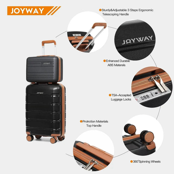 - 5 Luggage Sets PP Hardside Spinner Luggage - (20", 24", 28") - Puck's