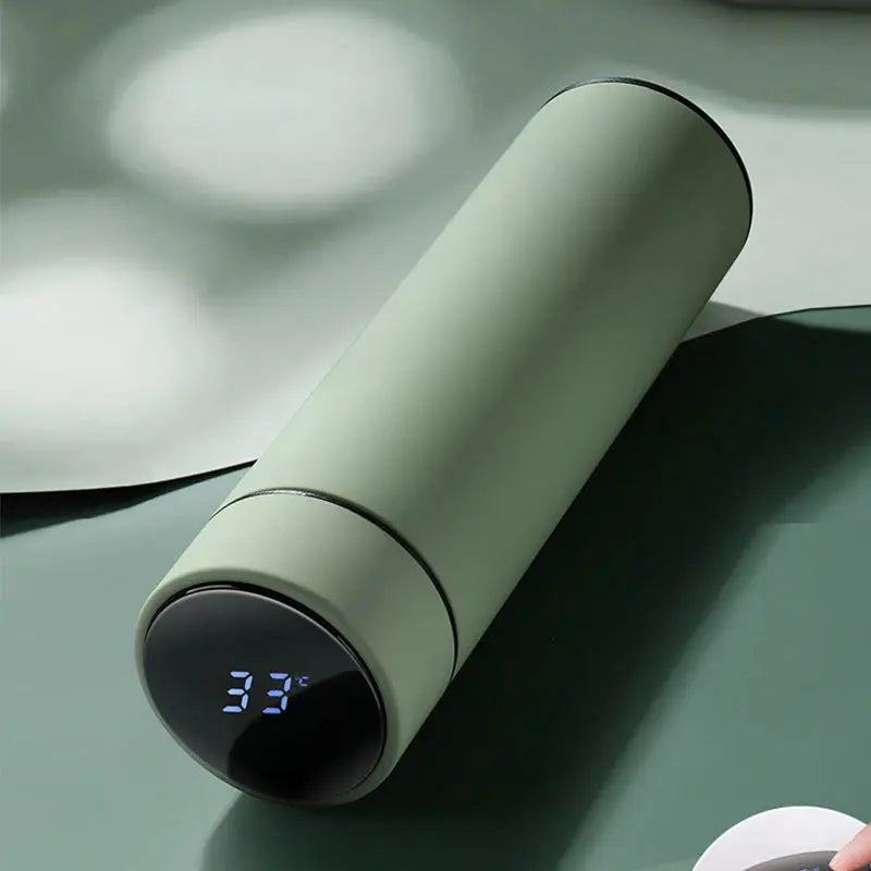 500Ml Smart Water Bottle Stainless Steel Thermos Temperature Display Leakproof Vacuum Flasks Coffee Cup Milk Mug Christmas Gift - Puck's