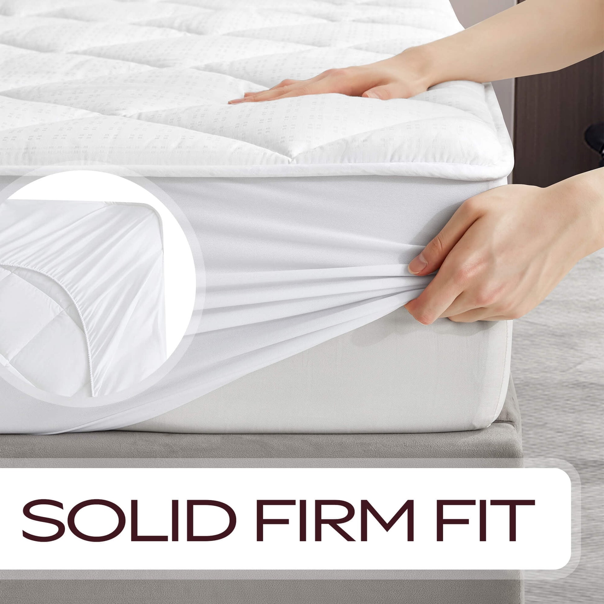 Twin XL Size Mattress Pad - Luxurious Cotton Sateen Mattress Protector - Soft, Comfortable, and Breatheable Mattress Cover - Mattress Pad Protects Mattress from Dust, Dirt, Spills, and Stains.