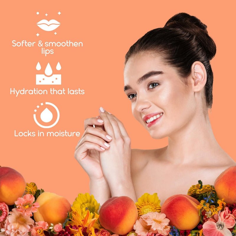 Lip Sleeping Mask with Hyaluronic Acid Vitamin C Nourish Hydrate Dry Lips Peach - Puck's