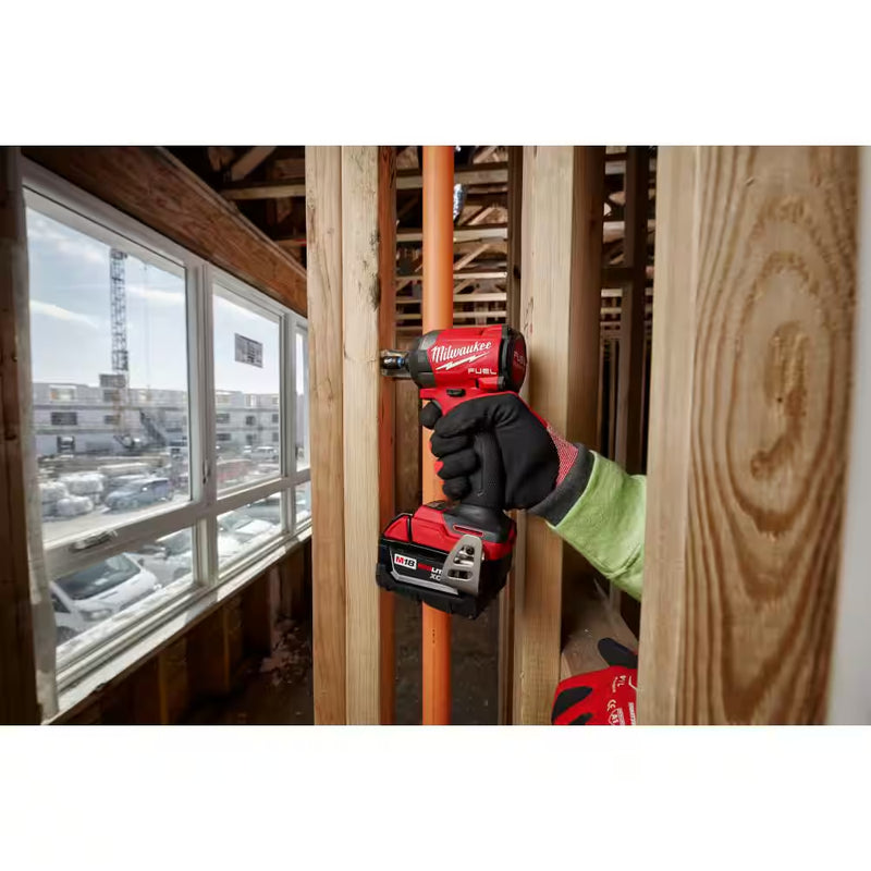 M18 Fuel 18-V Lithium-Ion Brushless Cordless 1/4 In. Hex Impact Driver Kit W/(3) 5.0 Ah Batteries, Charger & Hard Case - Puck's