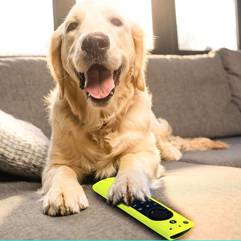 Covers for Alexa Voice Remote for Fire TV Stick 4K, Fire TV Stick, Fire TV Shockproof Protective Silicone Case - Glow in the Dark - Puck's
