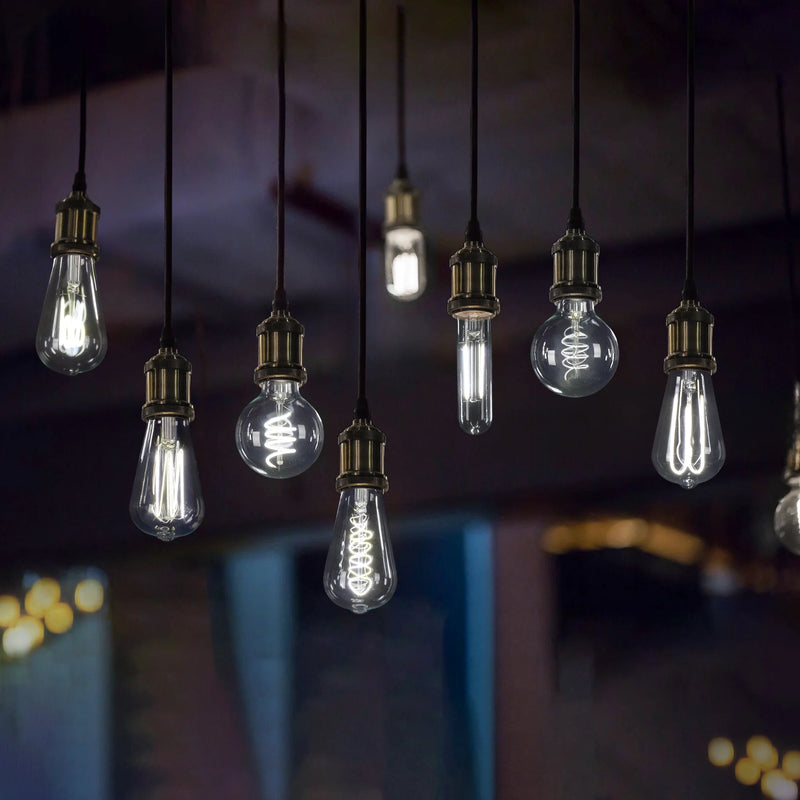 ST19 LED Vintage Bulb 4W(40 Equivalent) Daylight, Dimmable E26 Base(2 Pack) - Puck's