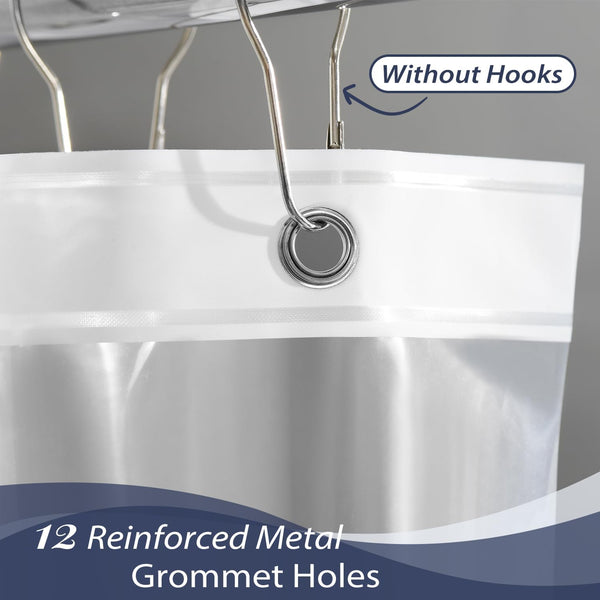 3 Pack Clear Shower Curtain Liners - 72" X 72" PEVA Lightweight 4G Shower Liners for Bathroom Shower (4G Clear,3Pcs) - Puck's