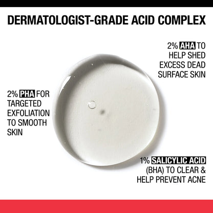 (2 Pack)  Stubborn Texture Daily Acne Facial Cleanser, 6.3 Fl. Oz - Puck's