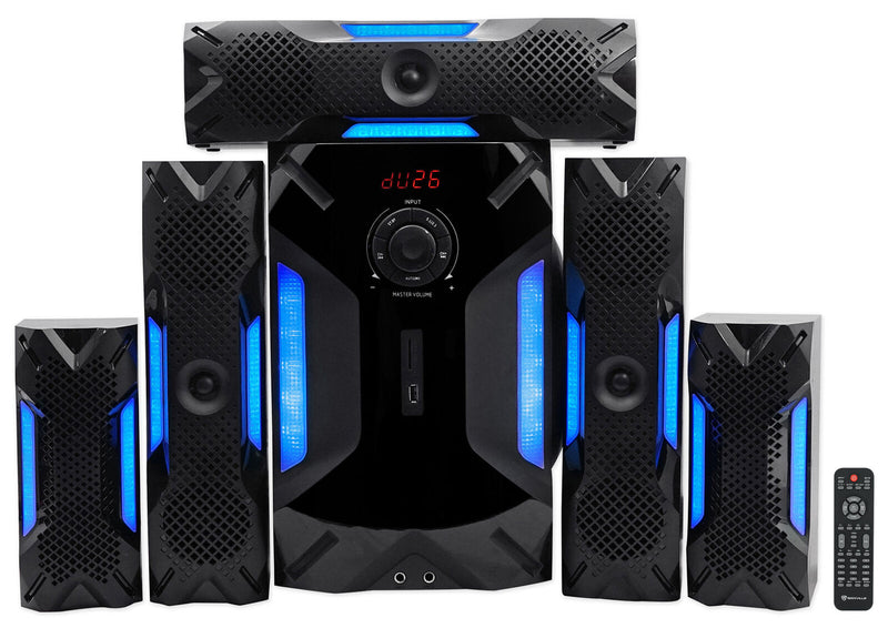 Rockville HTS56 1000W 5.1 Channel Home Theater System/Bluetoo - Puck's