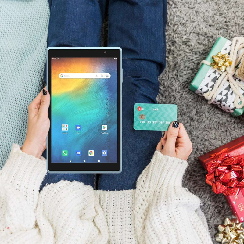 Tablet Android, 8 Inch Tablet 2GB+32GB Tablet, 1280X800 IPS Touch Screen, Tablet Computer Blue - Puck's