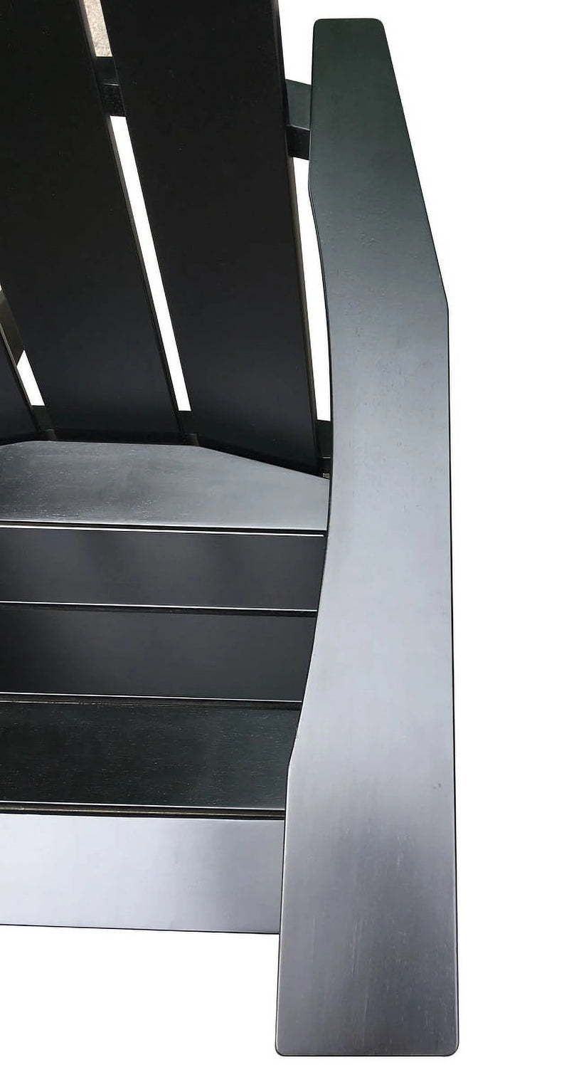 Wood Modern Adirondack Chair, Black Color - Puck's