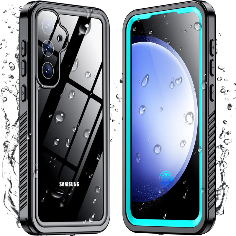 Temdan Crystal Clear Designed for Samsung Galaxy S23 Case,[Anti-Yellowing][Military Grade Drop-Proof] Slim Fit Soft TPU + PC Shockproof Case-Clear - Puck's