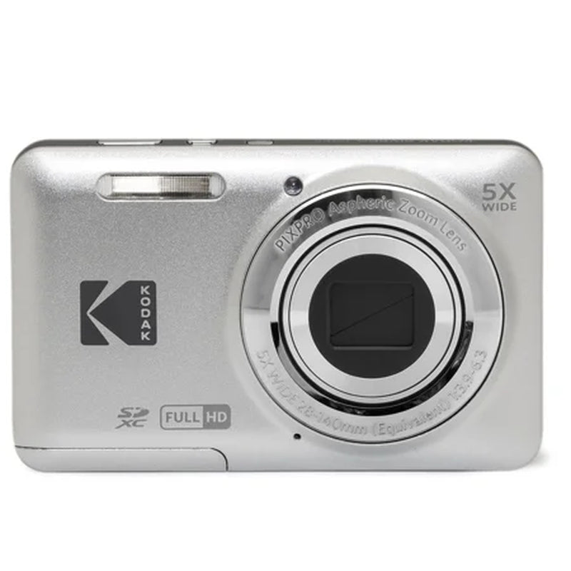 PIXPRO FZ55 Friendly Zoom Digital Camera, Silver - Puck's