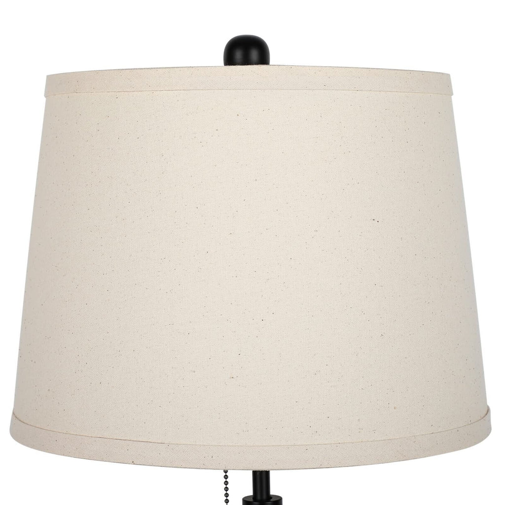 Bedside Table Lamps Set of 2: Tall Black Table Lamps for Living Room End Tabl... - Puck's
