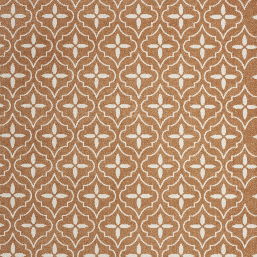 8' X 10' Copper Geometric Indoor Outdoor Area Rug-3