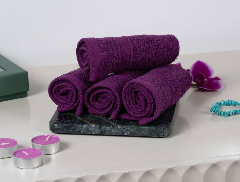 8 Pack Towel Set - 2 Bathroom Towels, 2 Hand Towels, 4 Wash Cloths Bathroom Set - Plush & Absorbent 100% Ring Spun Cotton Bath Sets - Bath Towels, Hand Towels, Washcloths Bathroom Sets