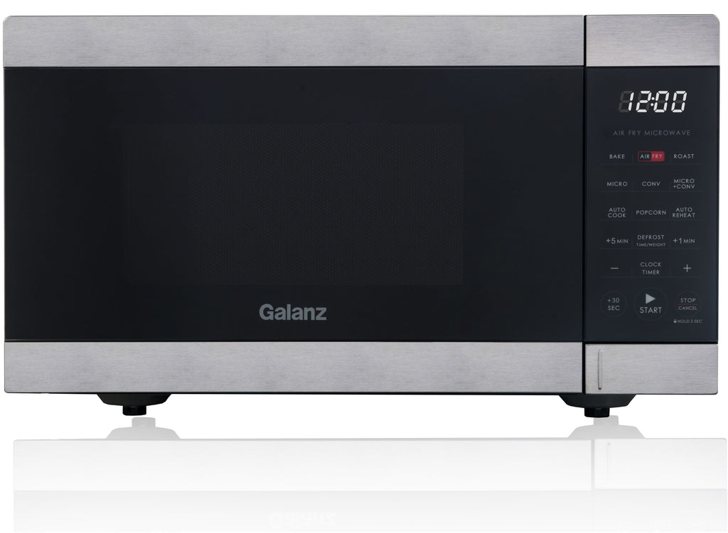0.9 Cu Ft Air Fry Countertop Microwave, 900 Watts, Stainless Steel, New - Puck's