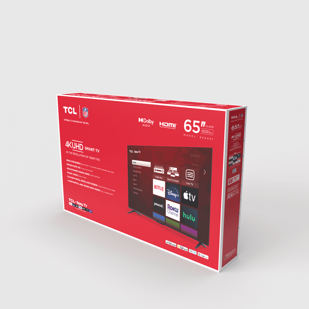 65” Class S4 (65S451) 4K UHD HDR Smart TV with Roku TV - Puck's