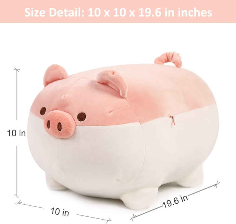 21In Stuffed Animal Pig Plush Pillow,Soft Piggy Anime Plushies Japanese Cuddle Pet Throw Pillow,Kawaii Plush Toy Gifts for Boys Girls Kids Birthday - Puck's