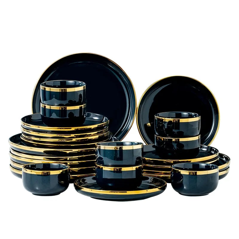 Blue Porcelain Dinner Plates - Puck's