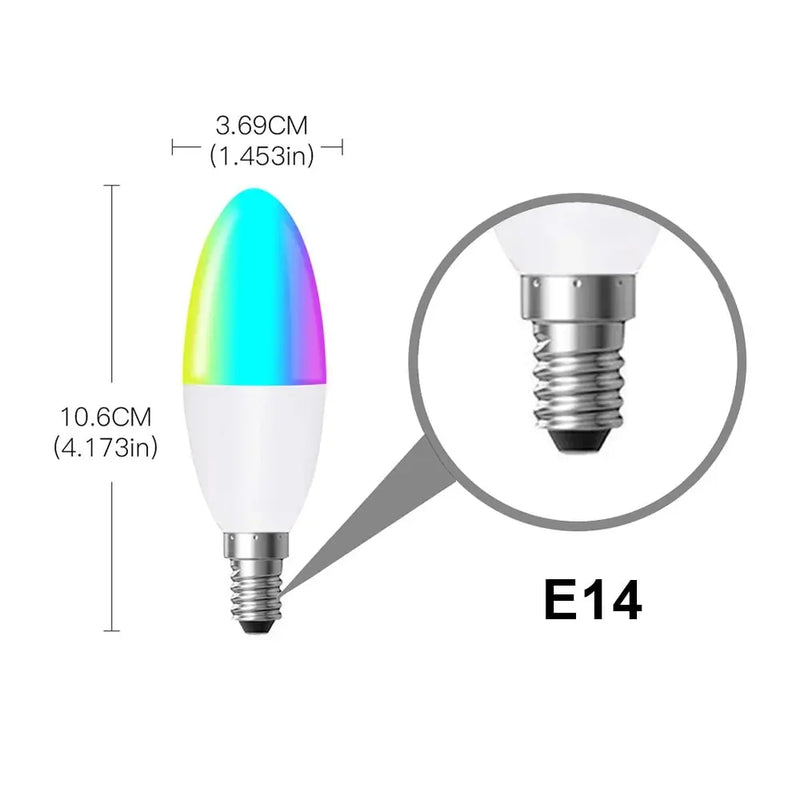 5W WiFi Smart Candle Bulb - Puck's