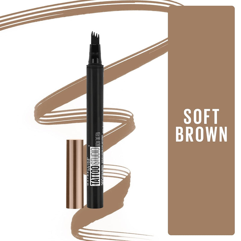 New York Tattoostudio Brow Tint Pen Makeup, Soft Brown, 0.037 Fl. Oz. - Puck's