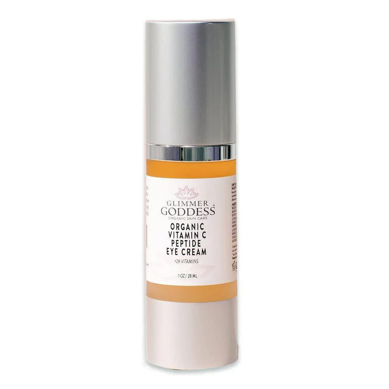Organic Vitamin C Peptide Eye Serum for Dark Circles 1 Oz Lavender Lemon Scent - Puck's
