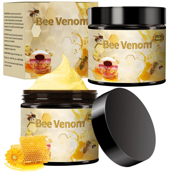 2 PCS Bee Venom Cream, Professional Bee Venom Repair Cream, Natural Skin Moisturizer, New Bee Venom Skin Cream for All Skin Types - Puck's