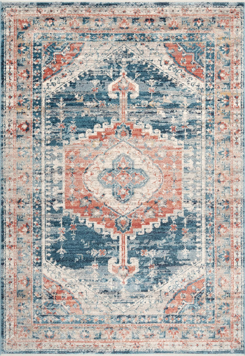 Derya Persian Vintage Area Rug, 12' X 16', Blue - Puck's