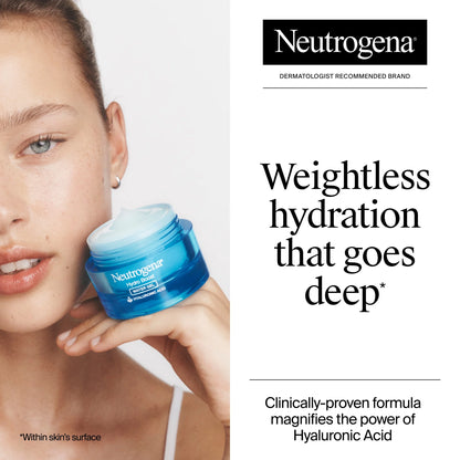 (2 Pack)  Hydro Boost Water Gel Face Moisturizer Lotion with Hyaluronic Acid, 1.7 Oz - Puck's