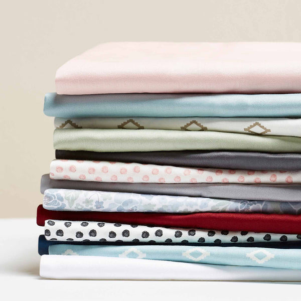 300 Thread Count Navy Cotton Sateen Pillowcases, Queen, 2 - Puck's