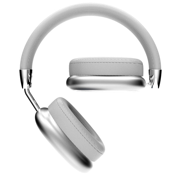 Wireless Headphones Bluetooth,Over Ear Headphones with Microphones for Ios/Android,Silver - Puck's