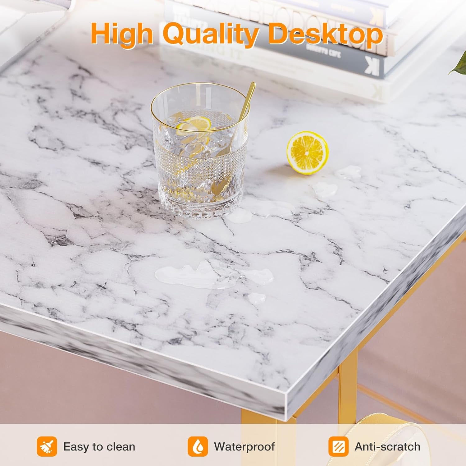 48 Inch Computer Desk, Writing Desk Home Office Desk PC Study Table, Work Desk W - Puck's