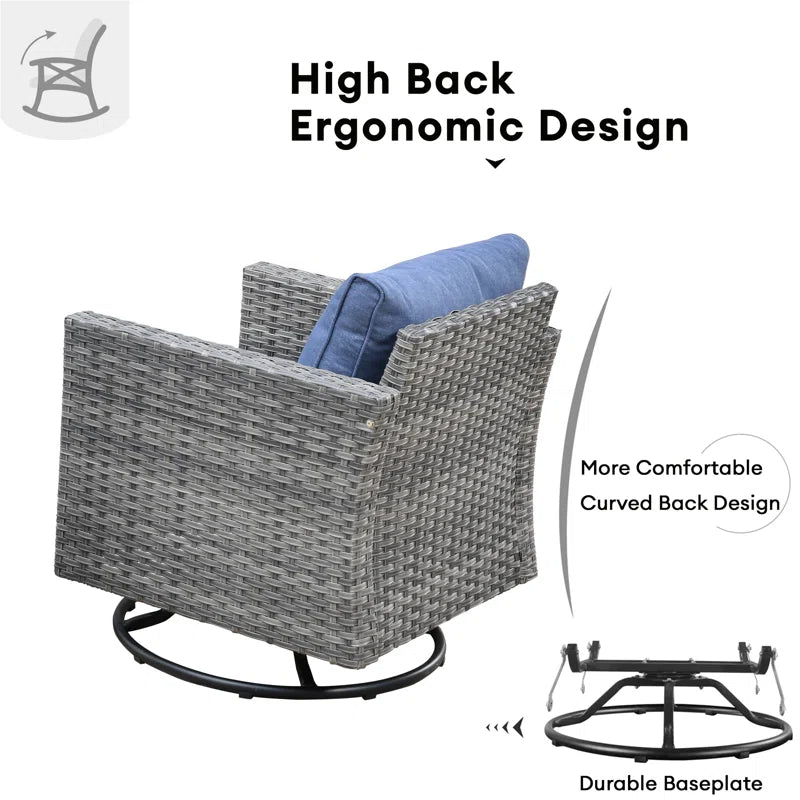 Ben 2 - Persoon Patio Conversatie Sets met Kussens