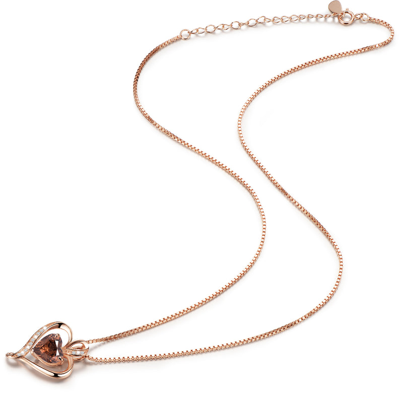 Heart Necklace for Women Sterling Silver 925 Jewelry Gift for Her - Puck's