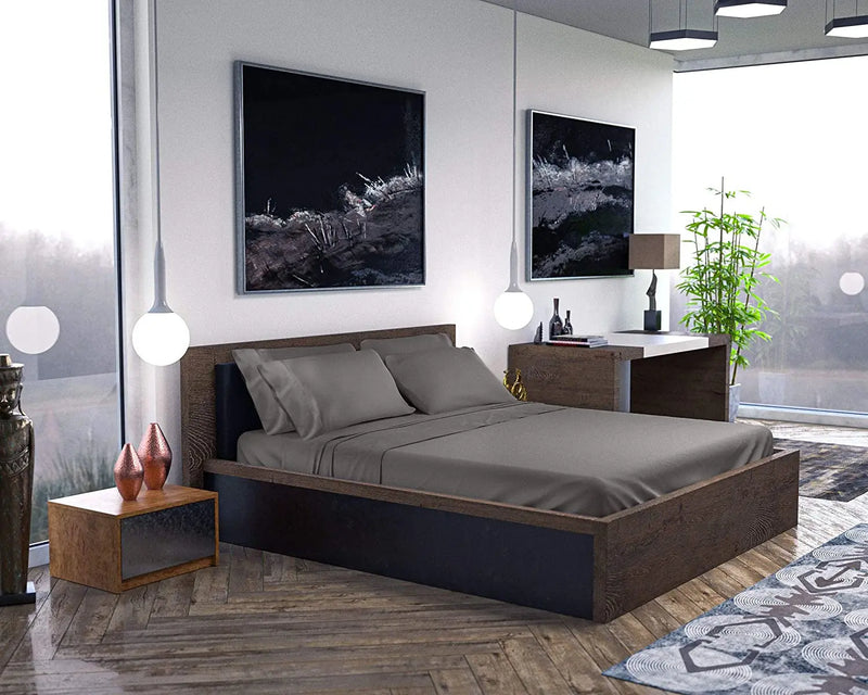 6 Pcs California King Sheet Sets - 100% Pure Viscose Derived from Bamboo Sheets California King Size - Super Soft Viscose Bamboo Cooling Sheets for Hot Sleepers - up to 16’’ Deep Pocket S.Gray - Puck's