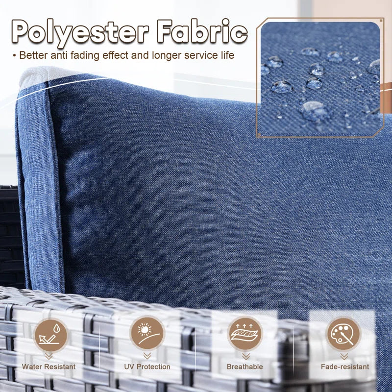 Ben 2 - Persoon Patio Conversatie Sets met Kussens