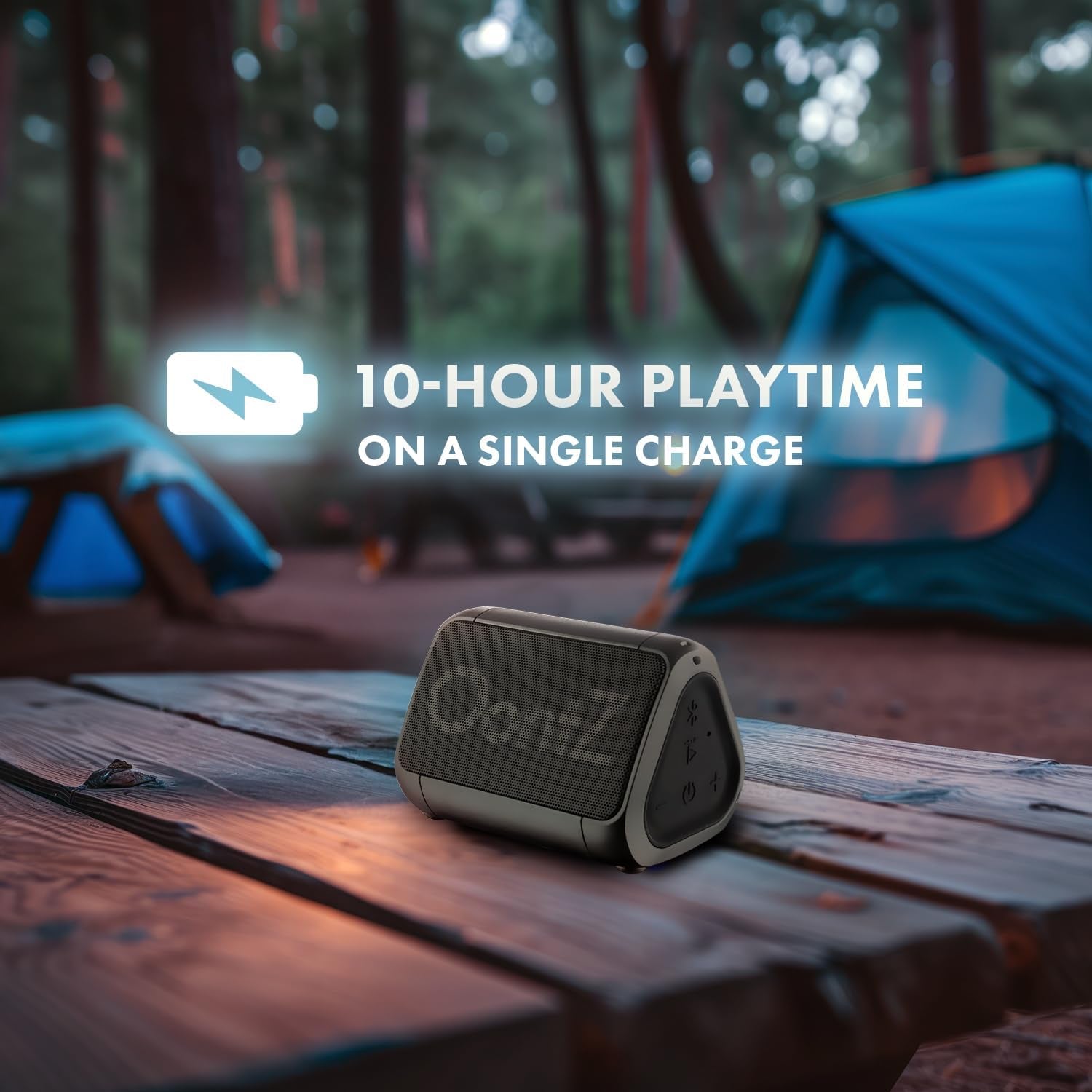 Oontz Solo Bluetooth Portable Speaker, 5 Watts Mini Speaker, up to 100 Unobstructed Feet Wireless Range, 10Hrs Playtime, IPX5 Waterproof Bluetooth Speaker (Black) - Puck's